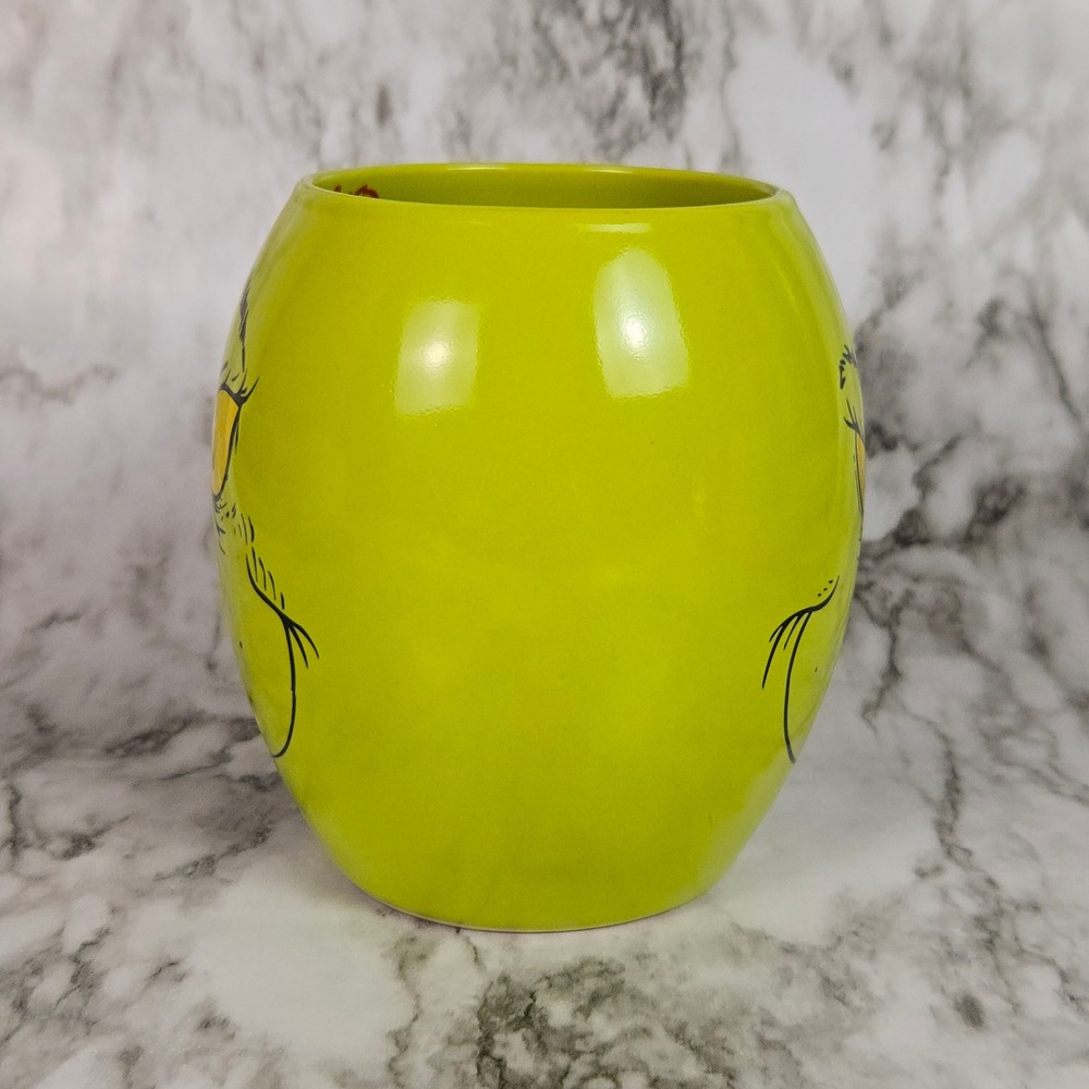 The Grinch Naughty Nice Mug Bioworld Dr Seuss Green Christmas Coffee Cup - Picture 2 of 10